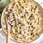 Penne Spiral Pasta with White Sauce