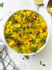 Poha with Veggies and Nuts